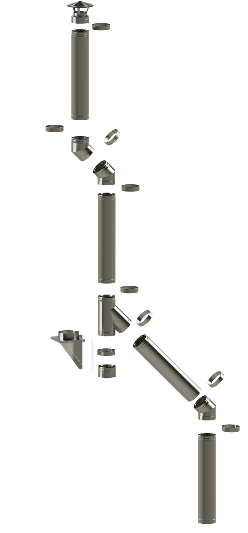 Load image into Gallery viewer, Midtherm HTS Twin Wall Flue - 45° Tee