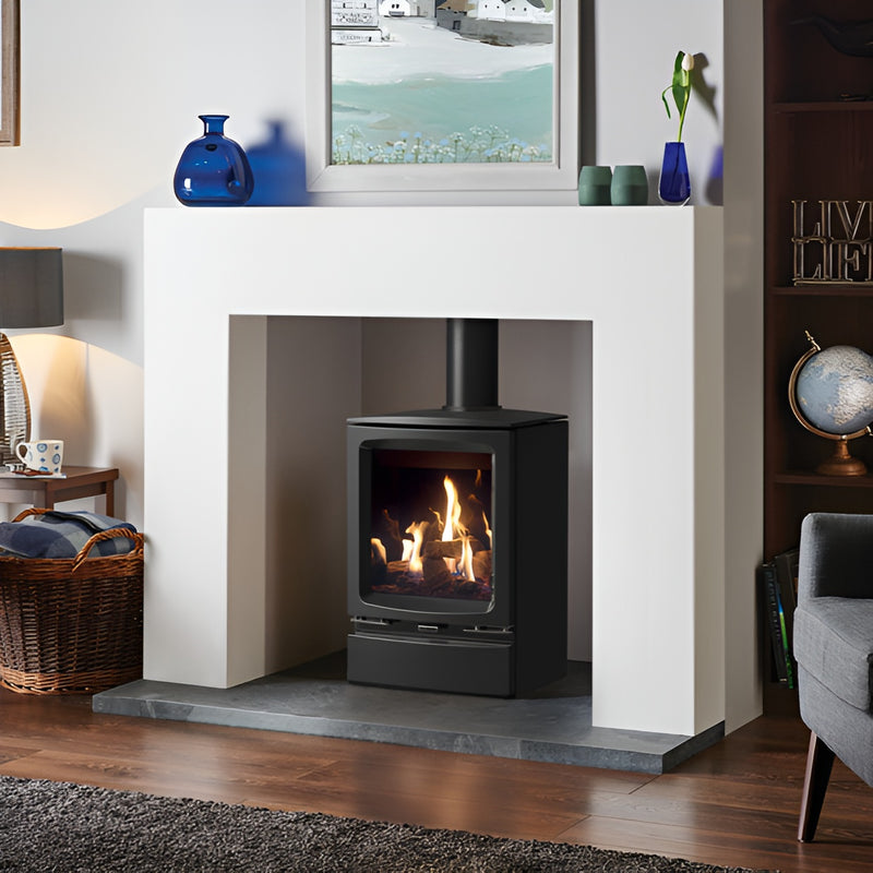 Load image into Gallery viewer, Gazco Vogue Midi Gas Stove - Black