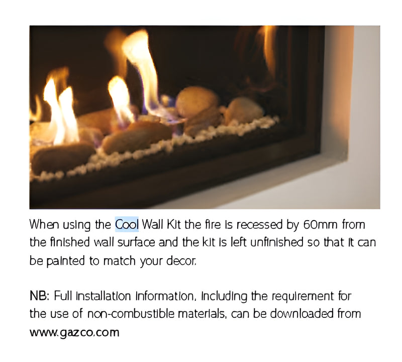Load image into Gallery viewer, Gazco Studio 1 Glass Conventional Flue - Cool Wall Kit