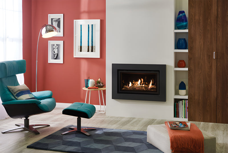 Load image into Gallery viewer, Gazco Studio 1 Glass Conventional Flue Expression Frame - Graphite