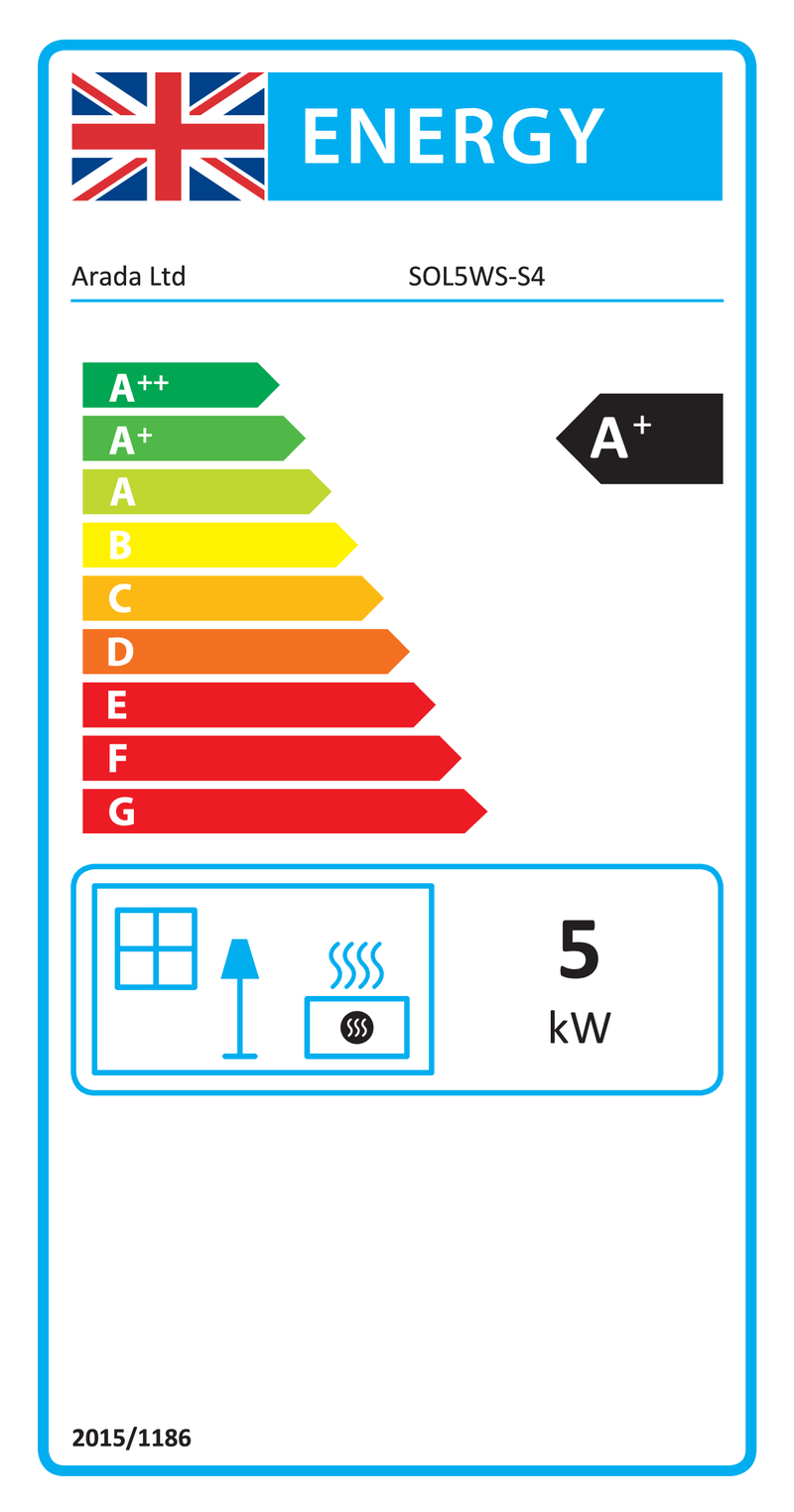 Load image into Gallery viewer, Arada Hamlet Solution 5 Widescreen Multifuel Stove - Black
