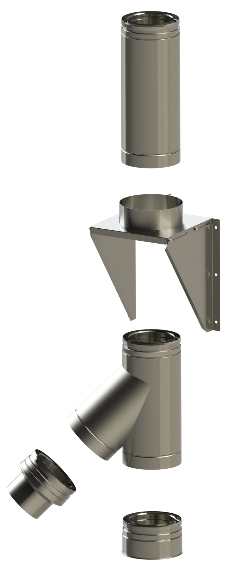 Load image into Gallery viewer, Midtherm HTS Twin Wall Flue - 45° Tee