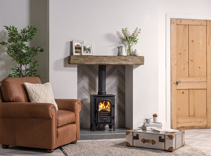 Load image into Gallery viewer, Stovax Stockton 4 Multifuel Stove - Black