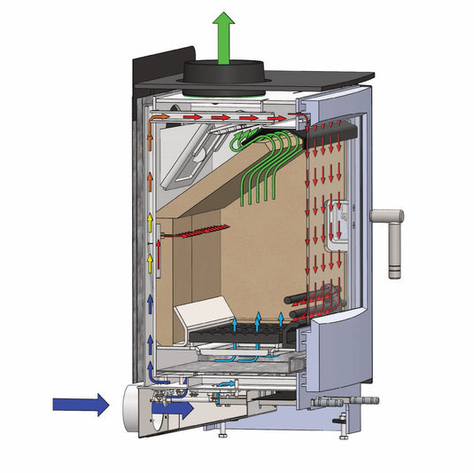 Mendip Woodland Multifuel Stove - Black