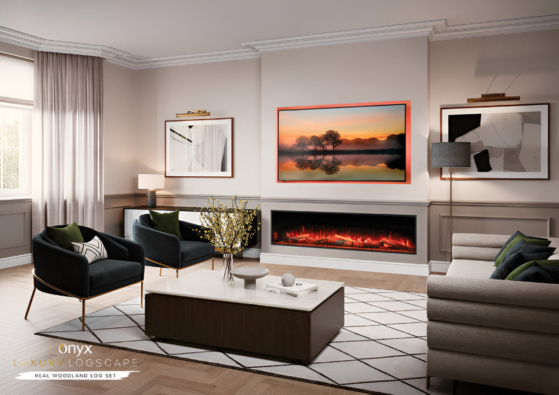 Load image into Gallery viewer, Onyx Avanti 190RW Luxury Logspace Inset Electric Fire