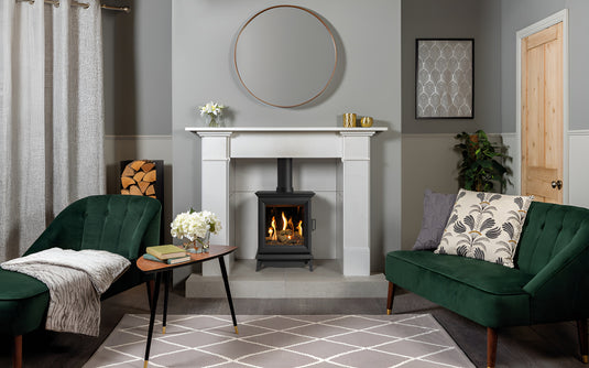 Gazco Sheraton 5 Gas Stove - Black