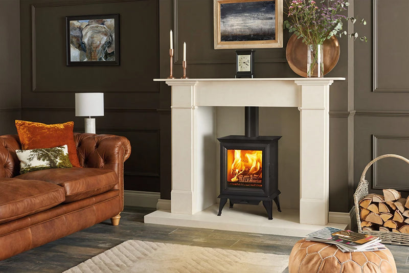Load image into Gallery viewer, Stovax Sheraton 5 Wood Stove - Black