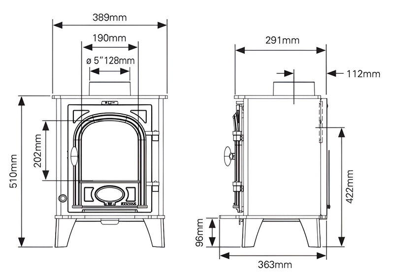 Load image into Gallery viewer, Stovax Stockton 3 Multifuel Stove - Black
