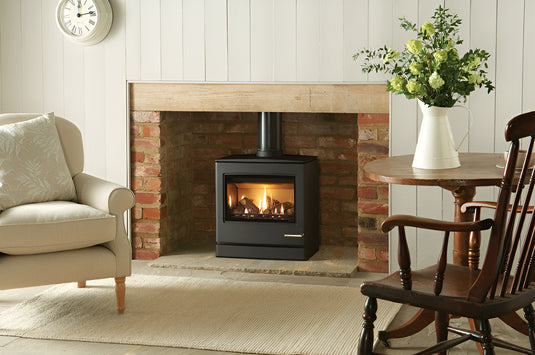 Gazco CL8 Gas Stove - Black