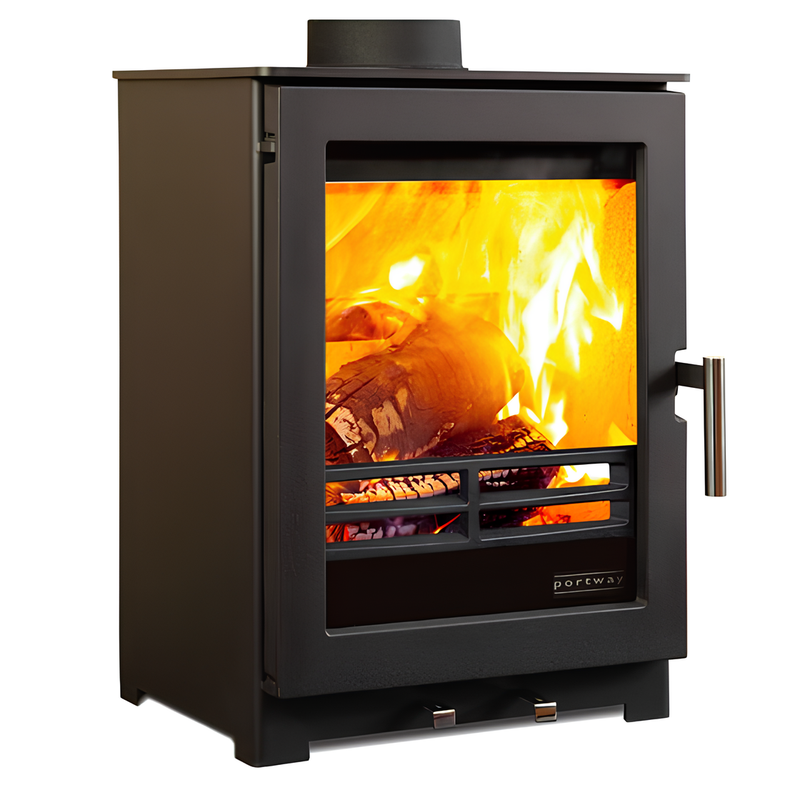 Load image into Gallery viewer, Portway Arundel Deluxe Multifuel Stove - Black