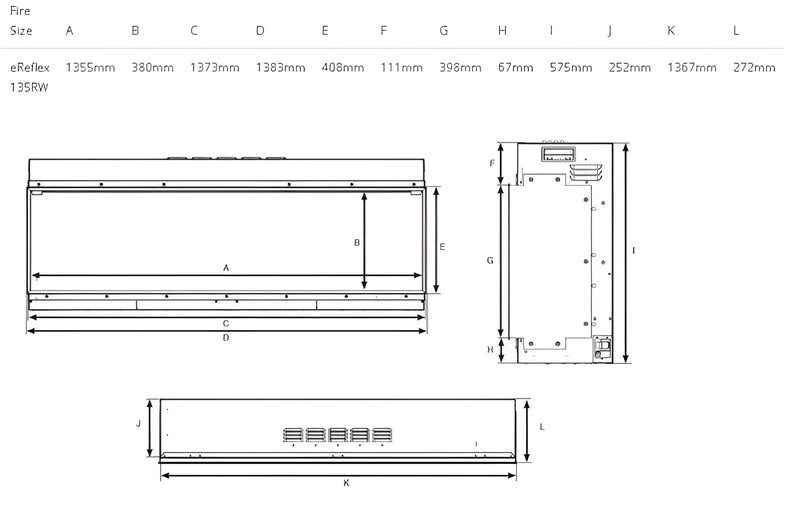 Load image into Gallery viewer, Gazco eReflex 135RW Electric Fire
