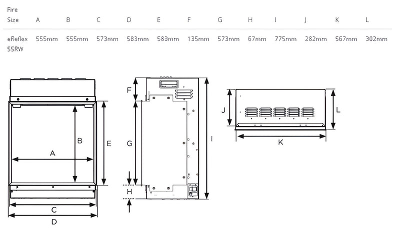 Load image into Gallery viewer, Gazco eReflex 55RW Electric Fire