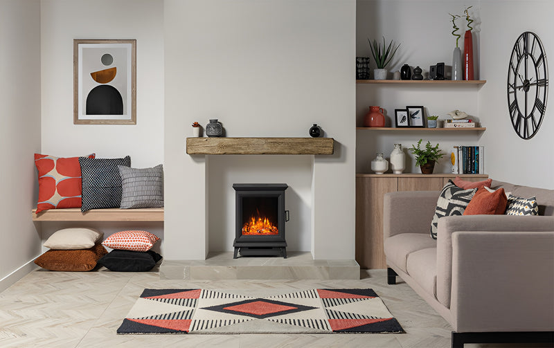 Load image into Gallery viewer, Gazco Sheraton Electric Stove - Black