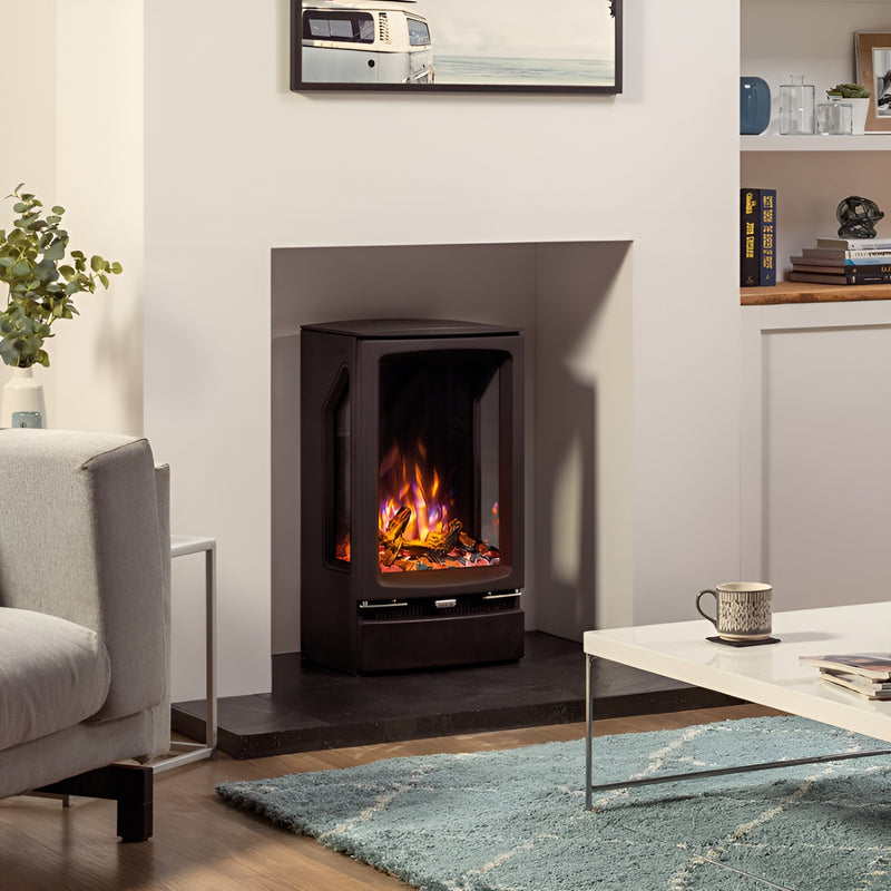 Load image into Gallery viewer, Gazco Vogue Midi T Electric Stove - Black