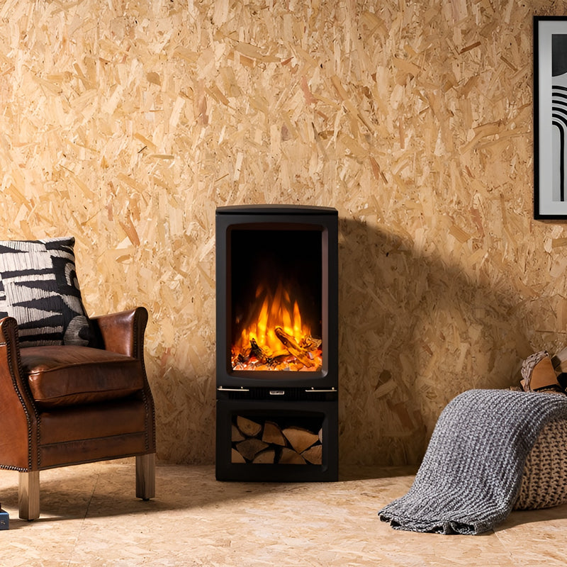 Load image into Gallery viewer, Gazco Vogue Midi T Midline Electric Stove - Black