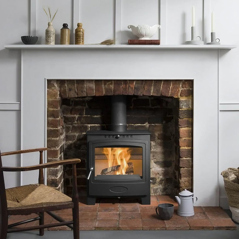 Load image into Gallery viewer, Arada Hamlet Solution 5 Widescreen Multifuel Stove - Black