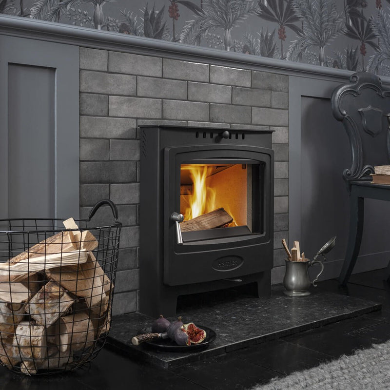 Load image into Gallery viewer, Arada Hamlet Solution 5 S4 Inset Multifuel Stove - Black