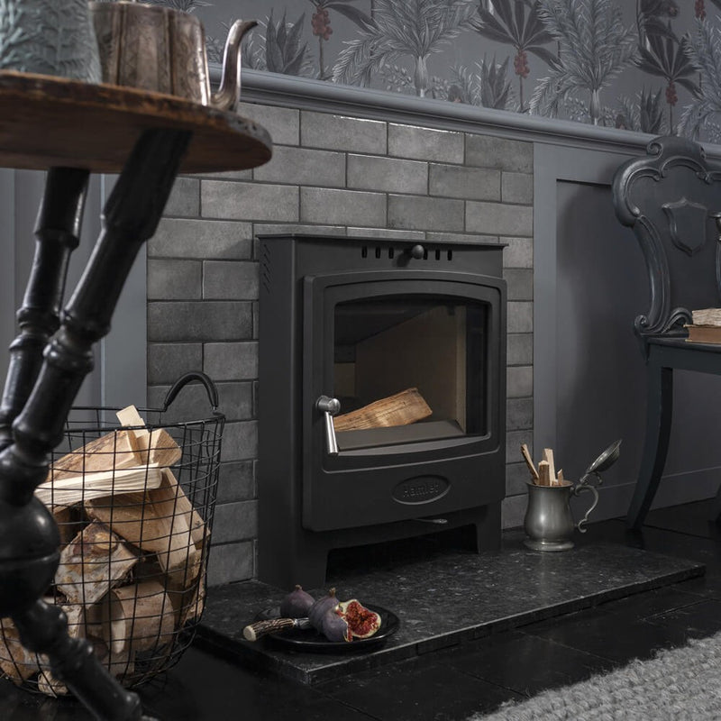 Load image into Gallery viewer, Arada Hamlet Solution 5 S4 Inset Multifuel Stove - Black