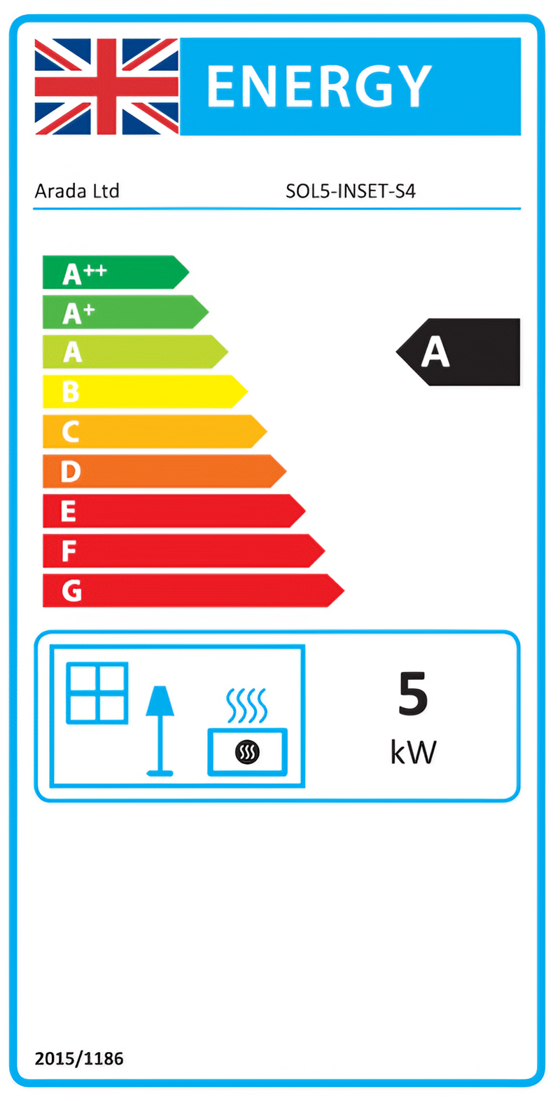 Load image into Gallery viewer, Arada Hamlet Solution 5 S4 Inset Multifuel Stove - Black