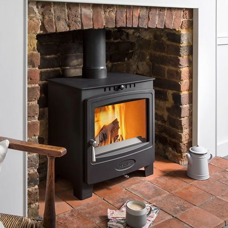 Load image into Gallery viewer, Arada Hamlet Solution 5 Widescreen Multifuel Stove - Black
