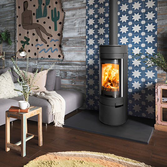 Hunter Halo Radial Wood Stove - Black