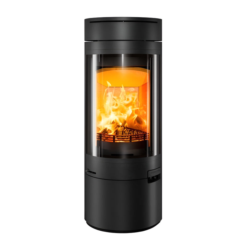 Load image into Gallery viewer, Hunter Halo Radial Wood Stove - Black