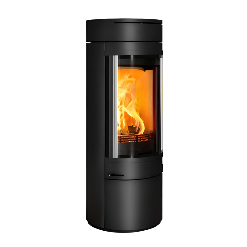 Load image into Gallery viewer, Hunter Halo Radial Wood Stove - Black