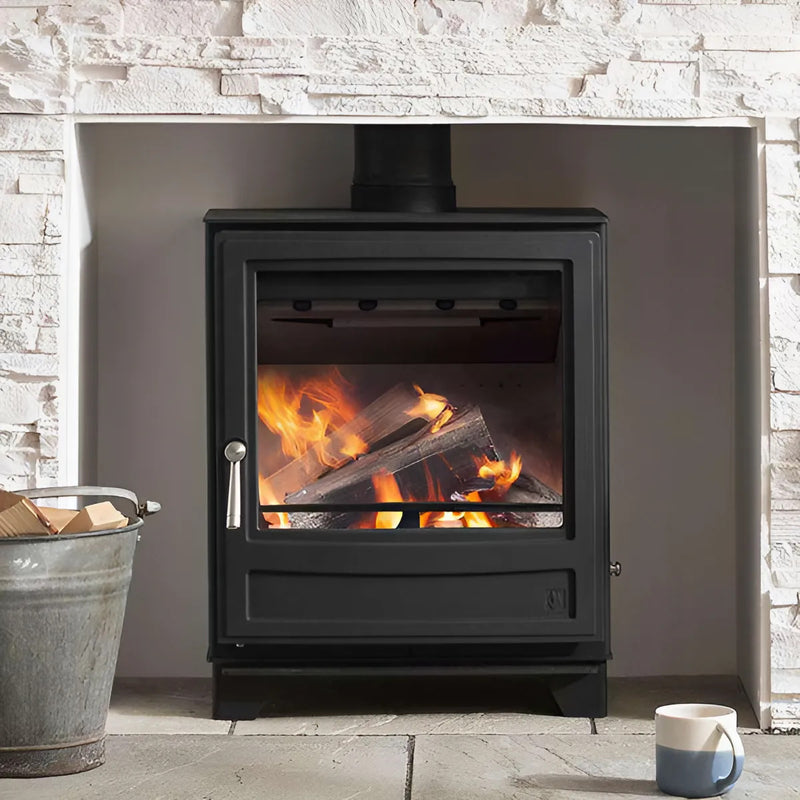 Load image into Gallery viewer, Arada Ecoburn 5 Widescreen Wood Stove - Black