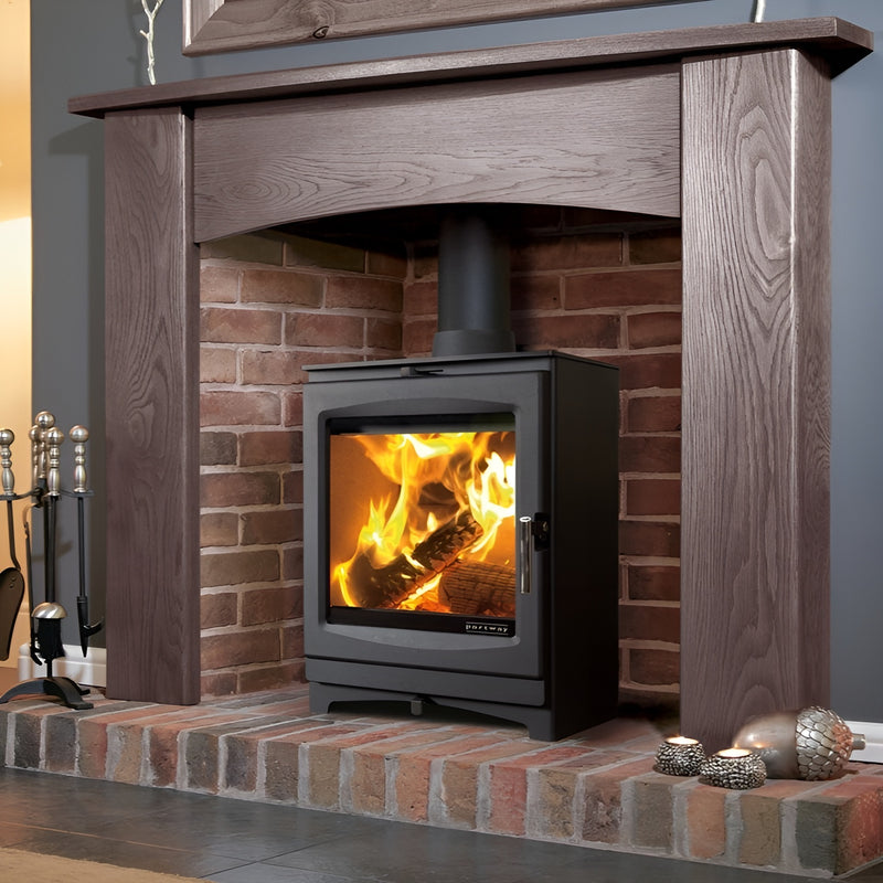 Load image into Gallery viewer, Portway Luxima 5 Wood Stove - Black