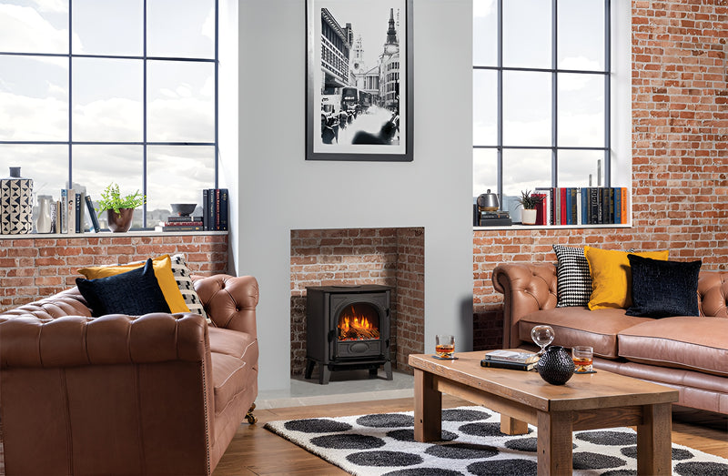 Load image into Gallery viewer, Gazco Stockton 5 Electric Stove - Black