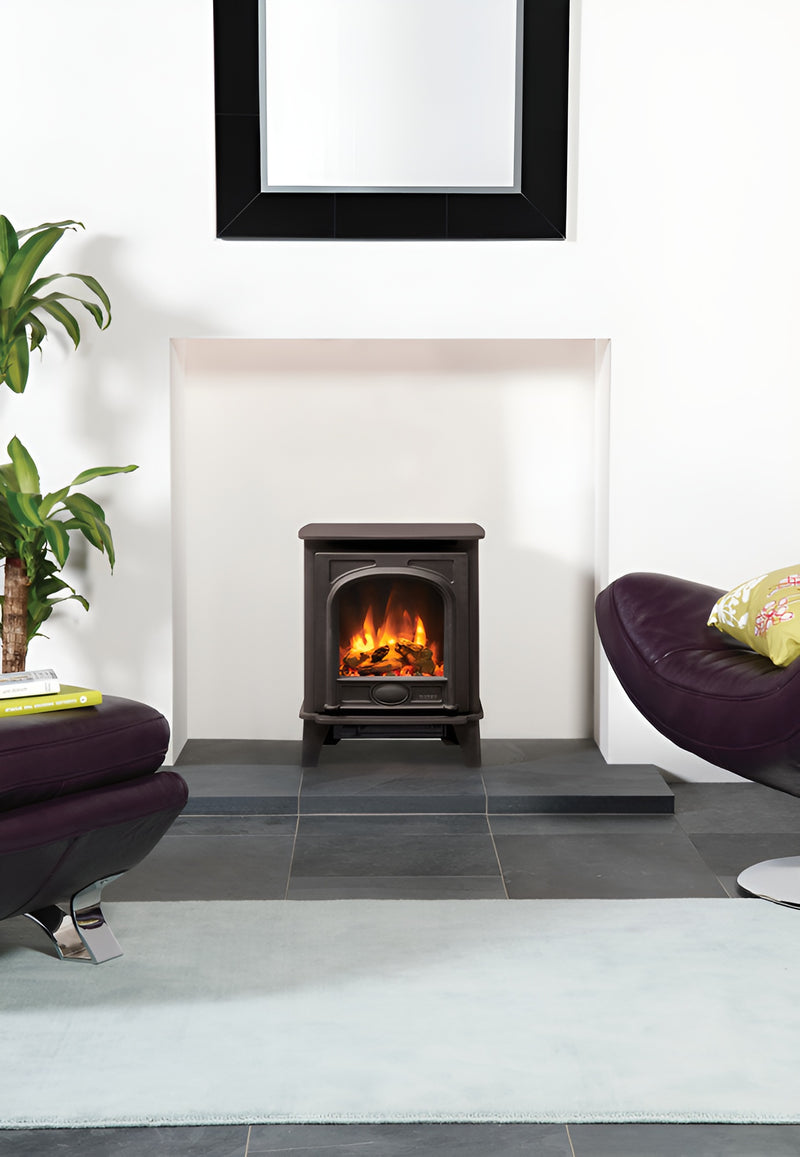 Load image into Gallery viewer, Gazco Stockton Small Electric Stove - Black