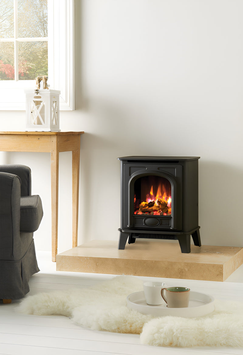 Load image into Gallery viewer, Gazco Stockton Small Electric Stove - Black