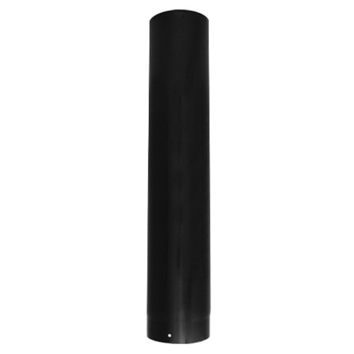 Evaflue Stove Pipe - 1000mm Length - Black Vitreous Enamel