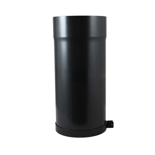 Evaflue Stove Pipe - 330mm Adjustable Length - Black Vitreous Enamel