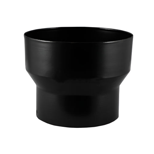 Evaflue Stove Pipe - Increasing Adaptor - Black Vitreous Enamel