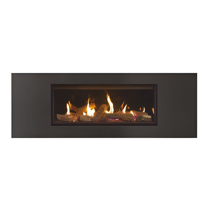 Gazco Studio 1 Glass Conventional & Balanced Flue - Steel 2 Frame - Graphite