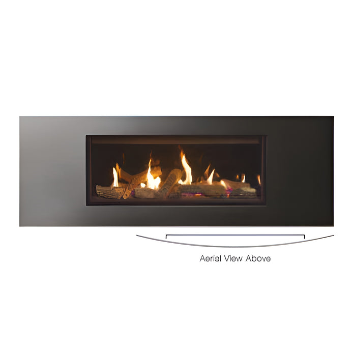 Gazco Studio 1 Glass Conventional & Balanced Flue - Verve Frame - Graphite