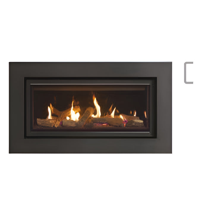 Gazco Studio 1 Glass Conventional Flue Expression Frame - Graphite