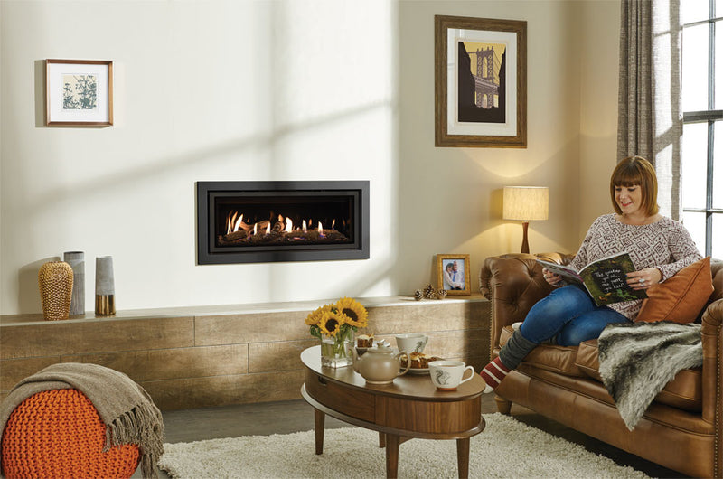 Load image into Gallery viewer, Gazco Studio 1 Glass Conventional Flue Profil Frame - Anthracite
