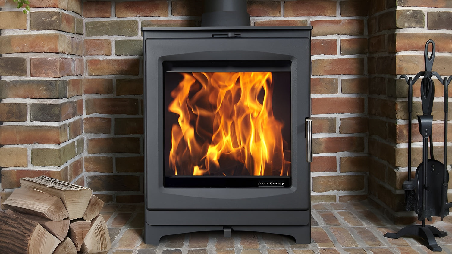 Portway Luxima 5 Wood Stove - Black – Fireplace Products