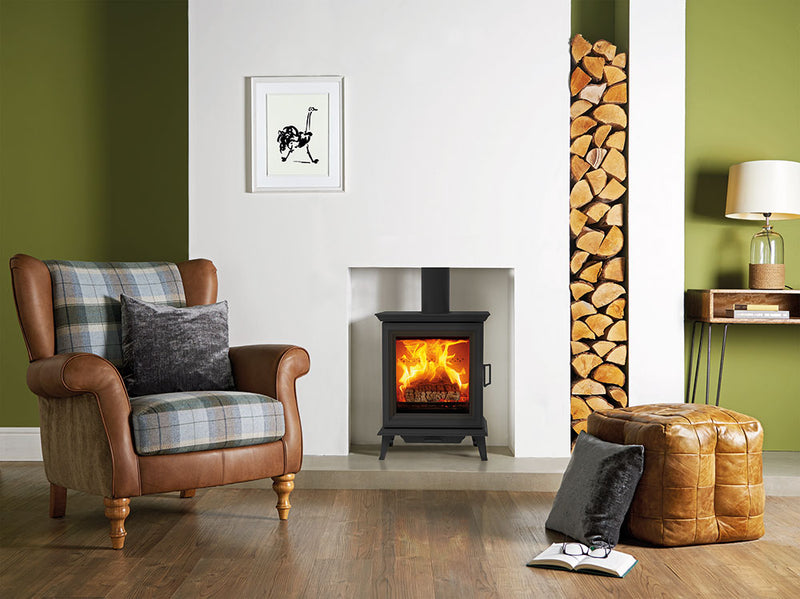 Load image into Gallery viewer, Stovax Sheraton 5 Wood Stove - Black
