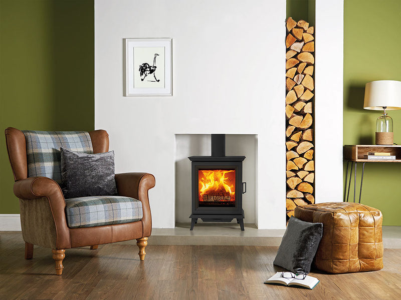 Load image into Gallery viewer, Stovax Sheraton 5 Multifuel Stove - Black
