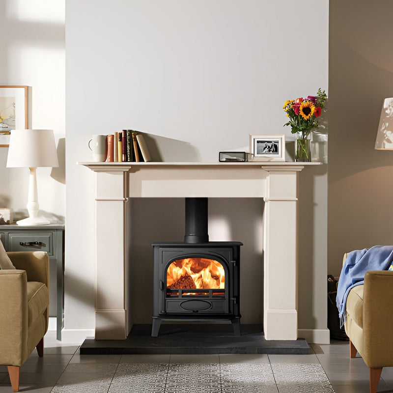 Load image into Gallery viewer, Stovax Stockton 5 Wide Multifuel Stove - Black
