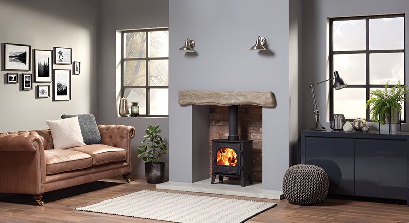 Load image into Gallery viewer, Stovax Stockton 5 Wood Stove - Black
