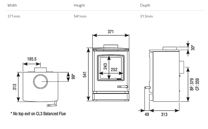 Load image into Gallery viewer, Gazco CL3 Gas Stove - Black
