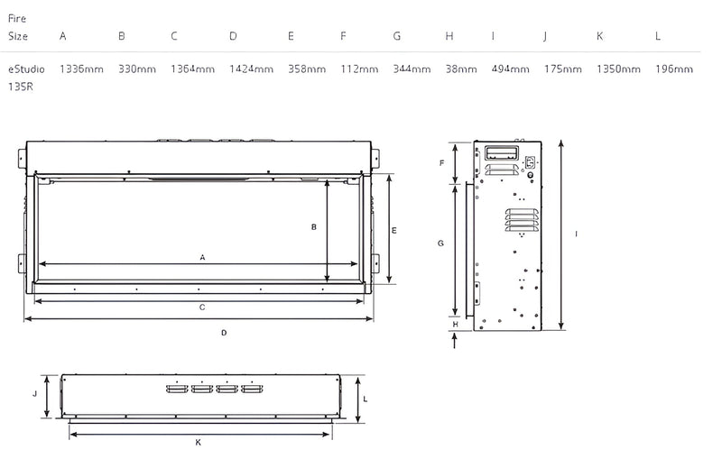 Load image into Gallery viewer, Gazco eStudio 135R Inset Electric Fire
