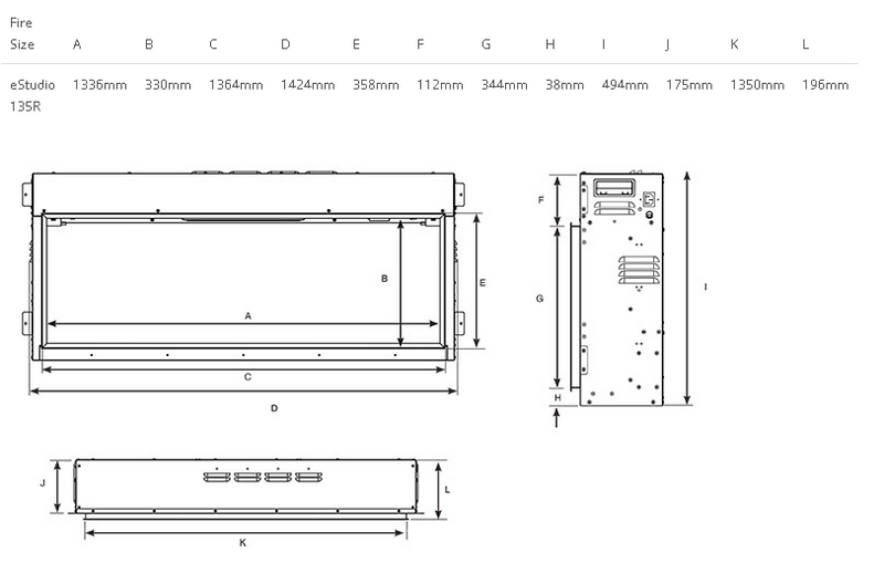 Load image into Gallery viewer, Gazco eStudio 135R Inset Electric Fire
