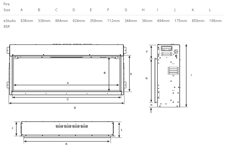 Load image into Gallery viewer, Gazco eStudio 85R Inset Electric Fire
