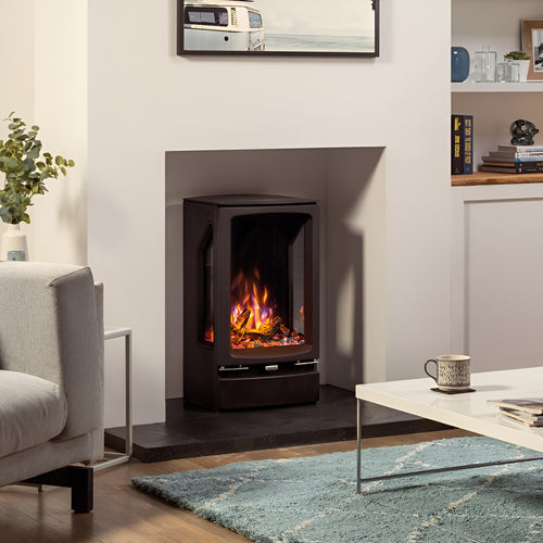 Gazco Vogue Midi T Electric Stove - Black