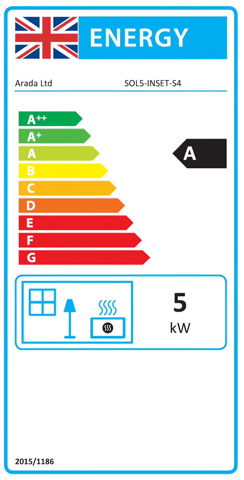 Load image into Gallery viewer, Arada Hamlet Solution 5 S4 Inset Multifuel Stove - Black
